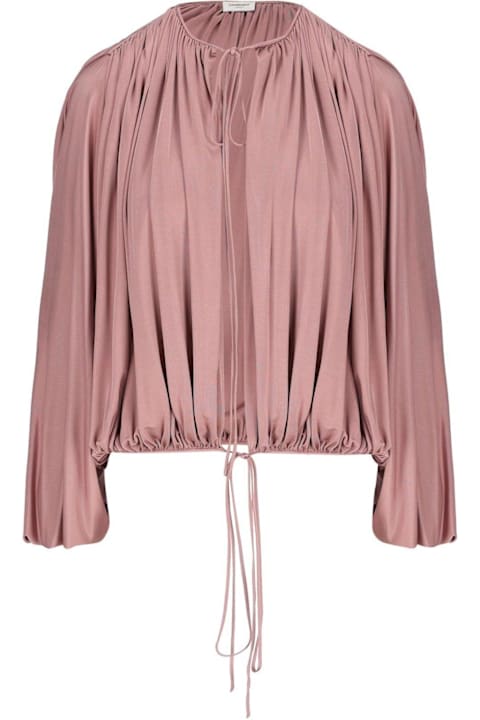 Fashion for Women Saint Laurent Gathered Drawstring Blouse