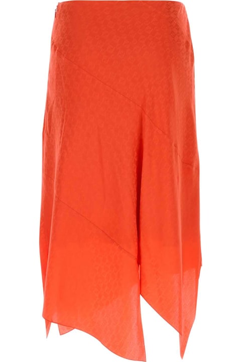 Fashion for Women Fendi Coral Silk Skirt