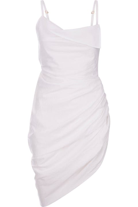 Jacquemus Asymmetrical Gathered Dress