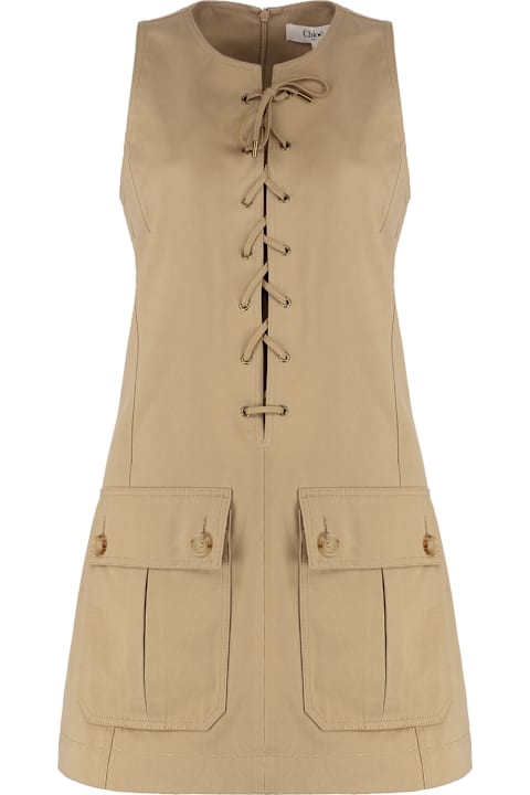 Fashion for Women Chloé Cotton Satin Dress