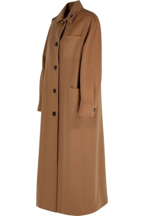 Fashion for Women Max Mara 'aldo' Brown Virgin Wool Coat