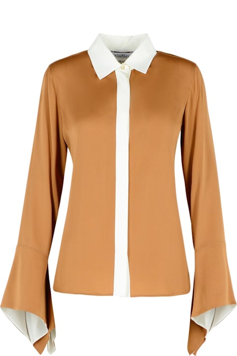 Fashion for Women Max Mara 'pio' Beige Silk Shirt