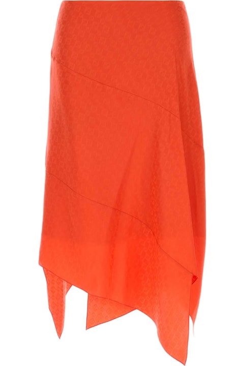Fashion for Women Fendi Coral Silk Skirt