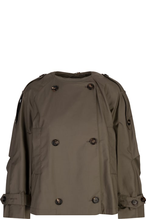 Fashion for Women Max Mara Green Jim Trench Coat
