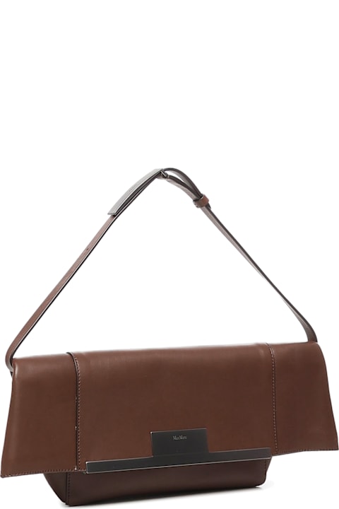 Max Mara Clutch 'mmclaspclutchs' In Marrone