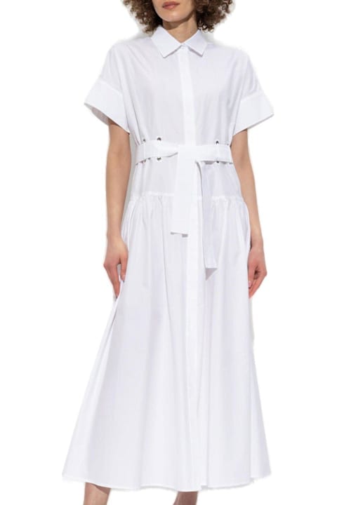 Fashion for Women Max Mara Agoraio Belted Short-sleeved Midi Dress