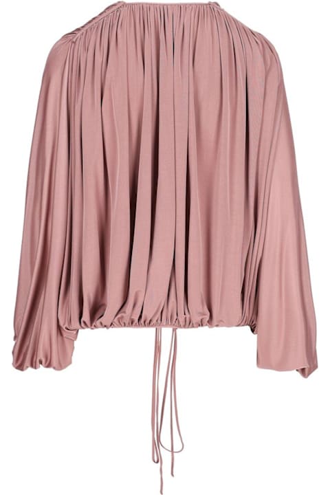 Fashion for Women Saint Laurent Gathered Drawstring Blouse